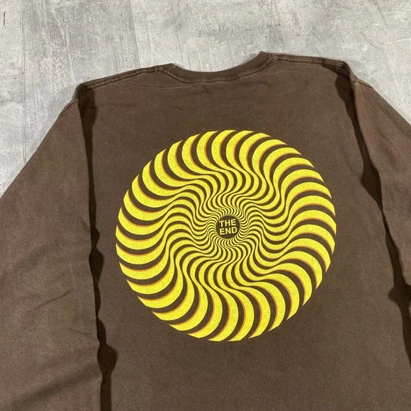 Brown Spitfire Skateboard Longsleeve - Picture 4 of 7